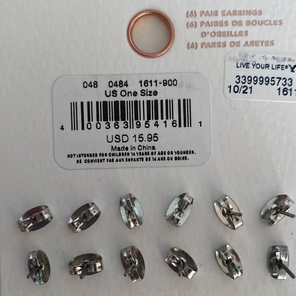 American Eagle 6pc Earrings - Picture 4 of 4